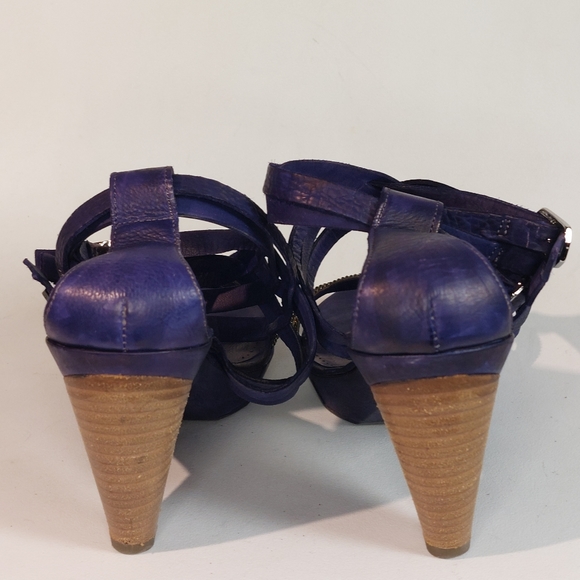 Vic Matié multi ankle strap mid-heel sandals, EU40, wide fit, EUC custom dyed - Picture 7 of 12